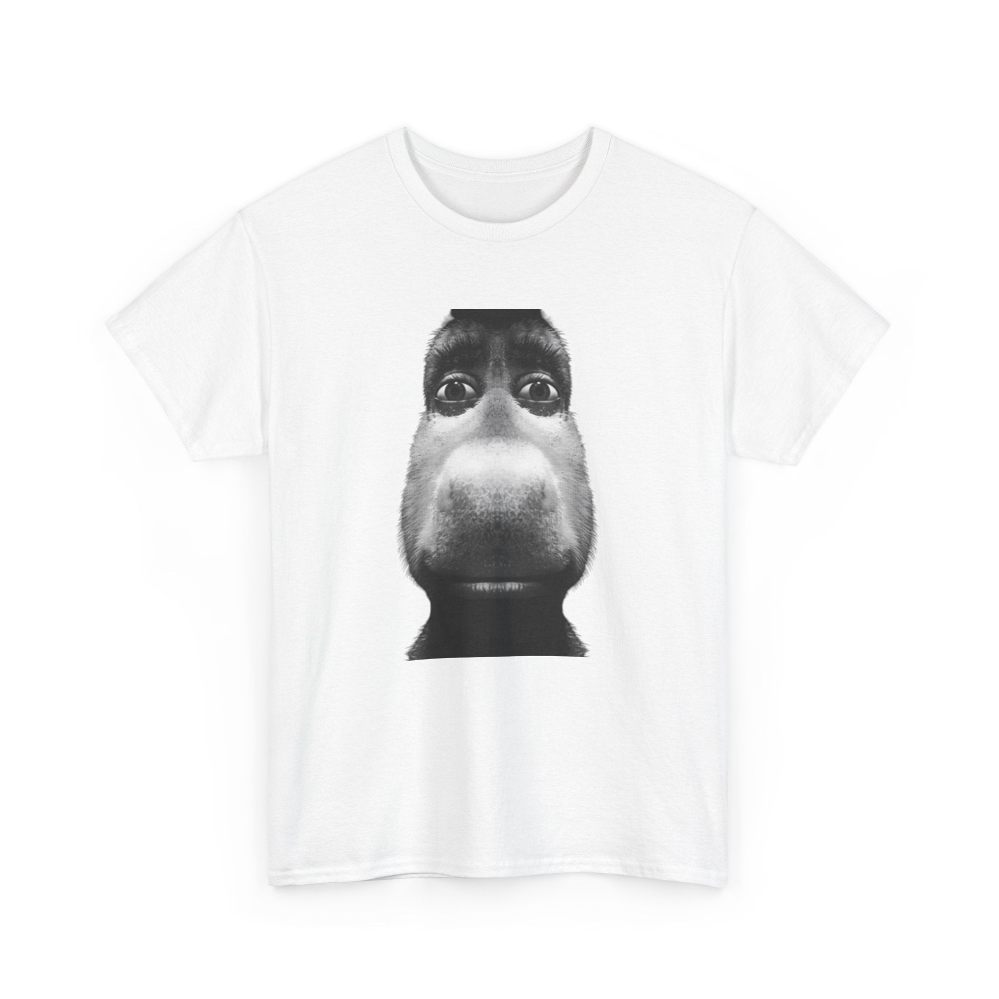 T-Shirt — Funny Close-Up donkey Face Tee