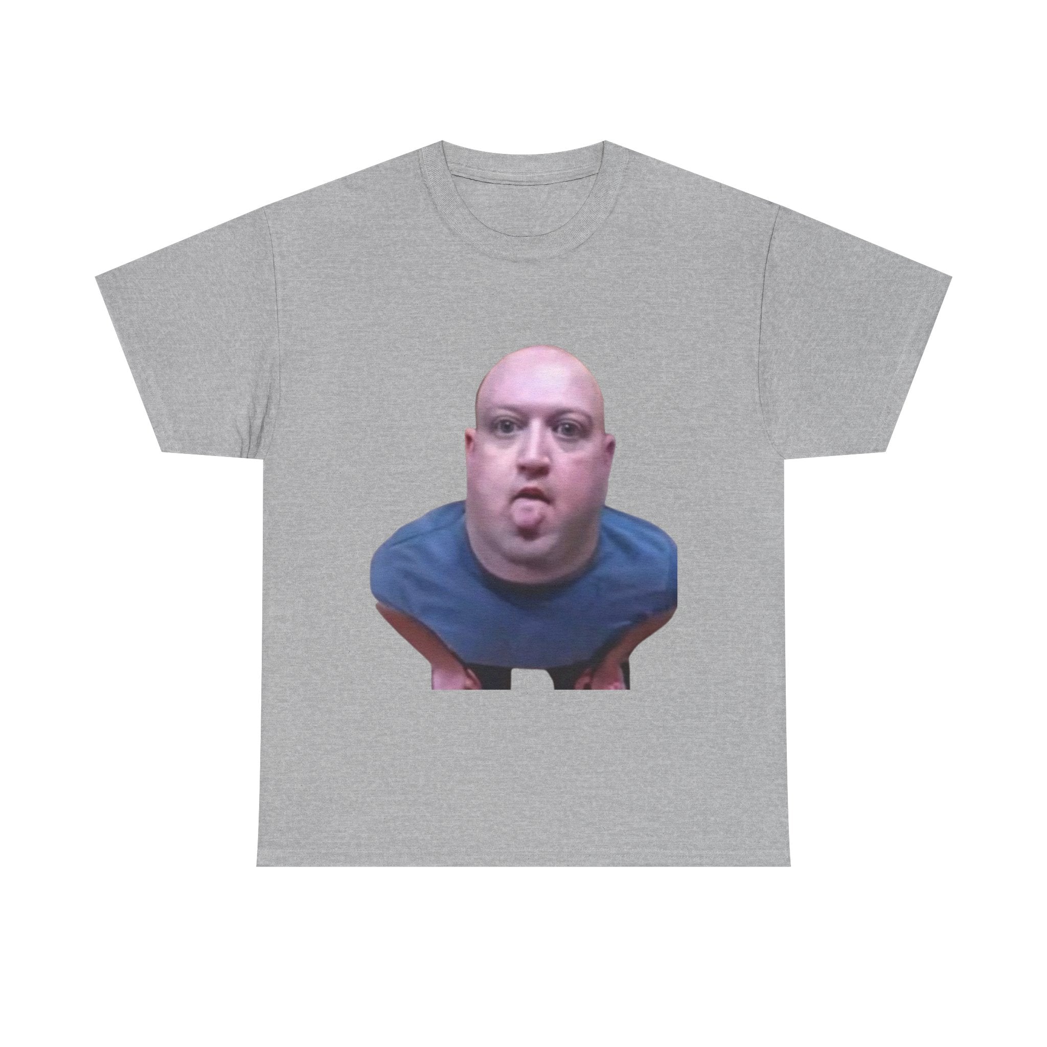 Novelty Tee – Funny Distorted Face Graphic T-Shirt