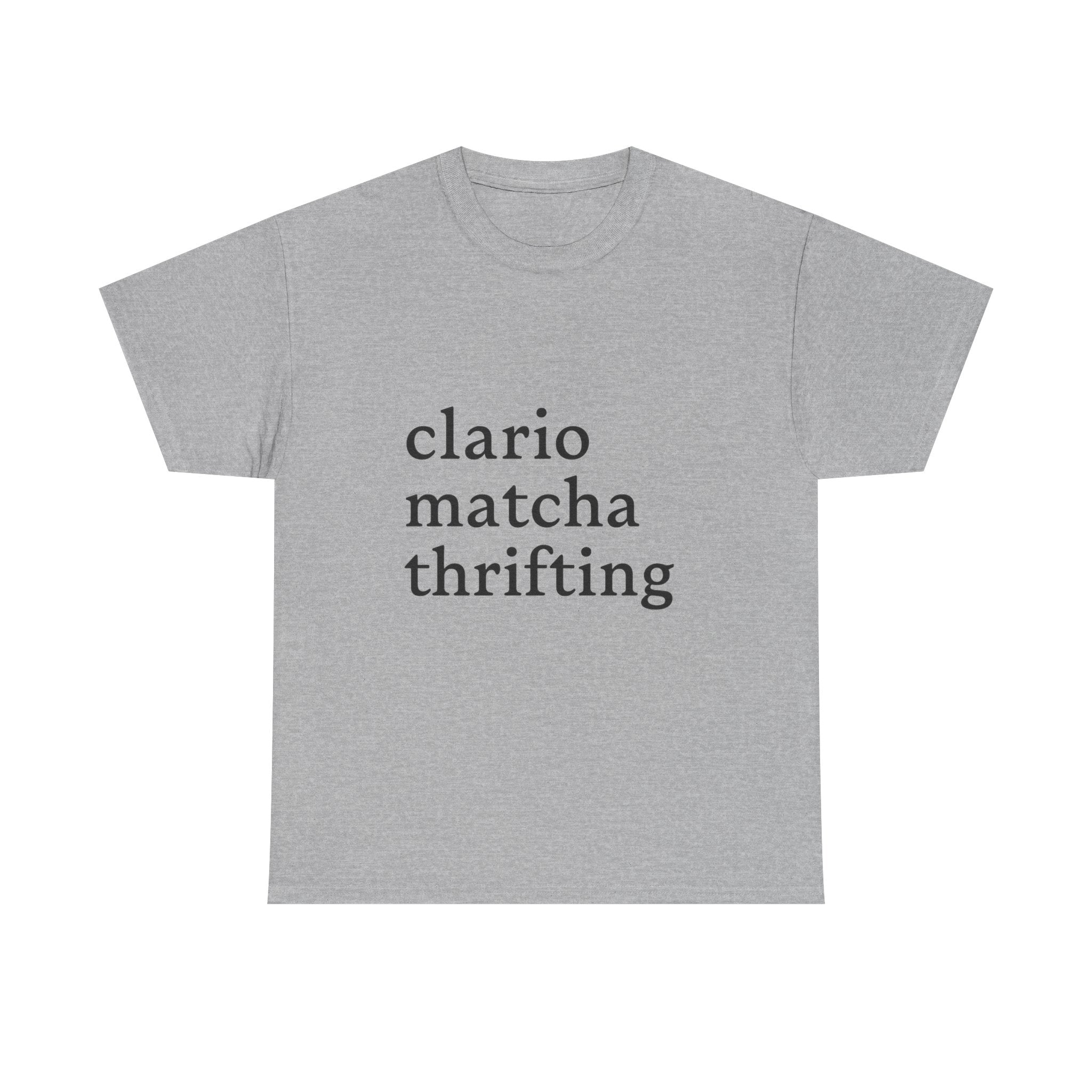 Clario Matcha Thrifting - Graphic Tee