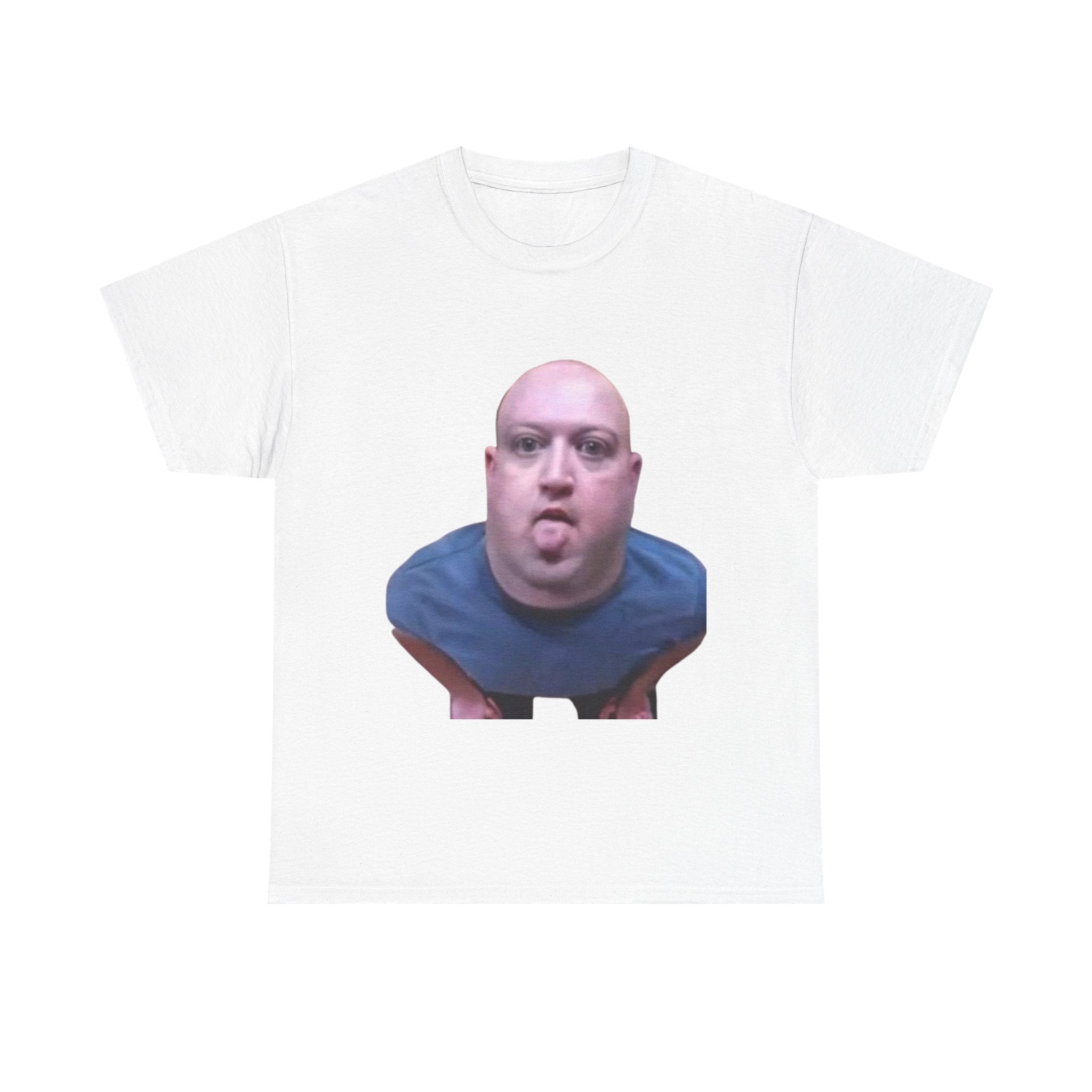 Novelty Tee – Funny Distorted Face Graphic T-Shirt