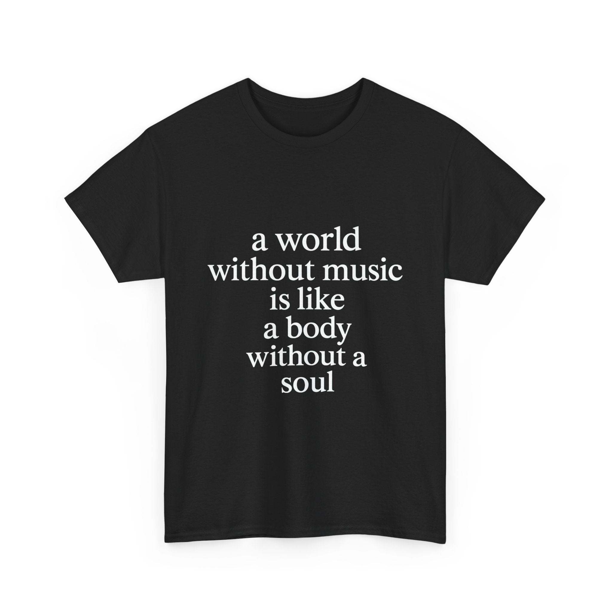 A world without music is like a body without a soul Graphic Tee