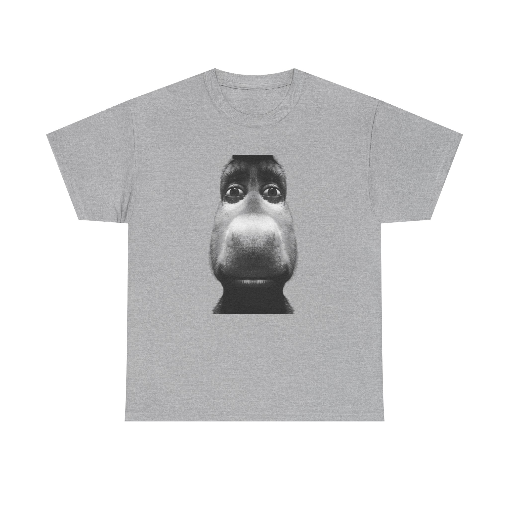 T-Shirt — Funny Close-Up donkey Face Tee