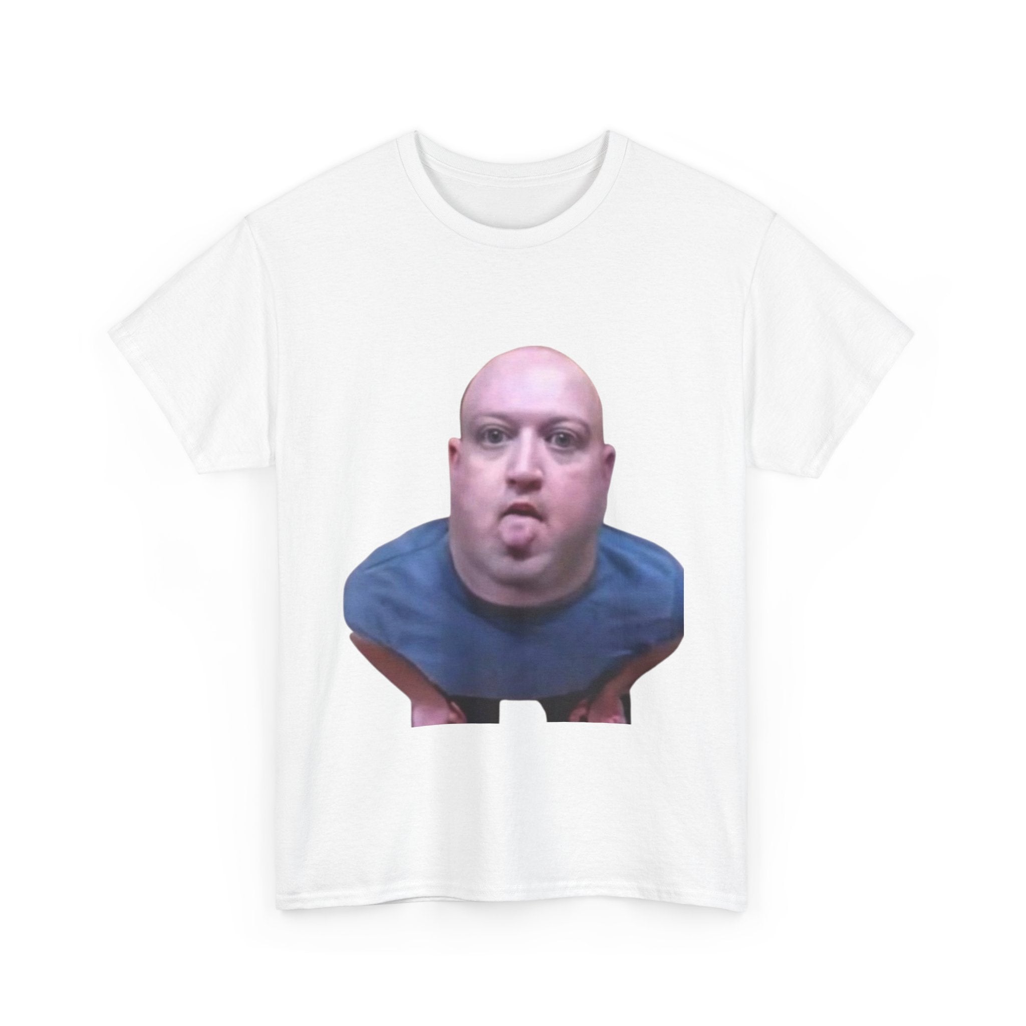 Novelty Tee – Funny Distorted Face Graphic T-Shirt