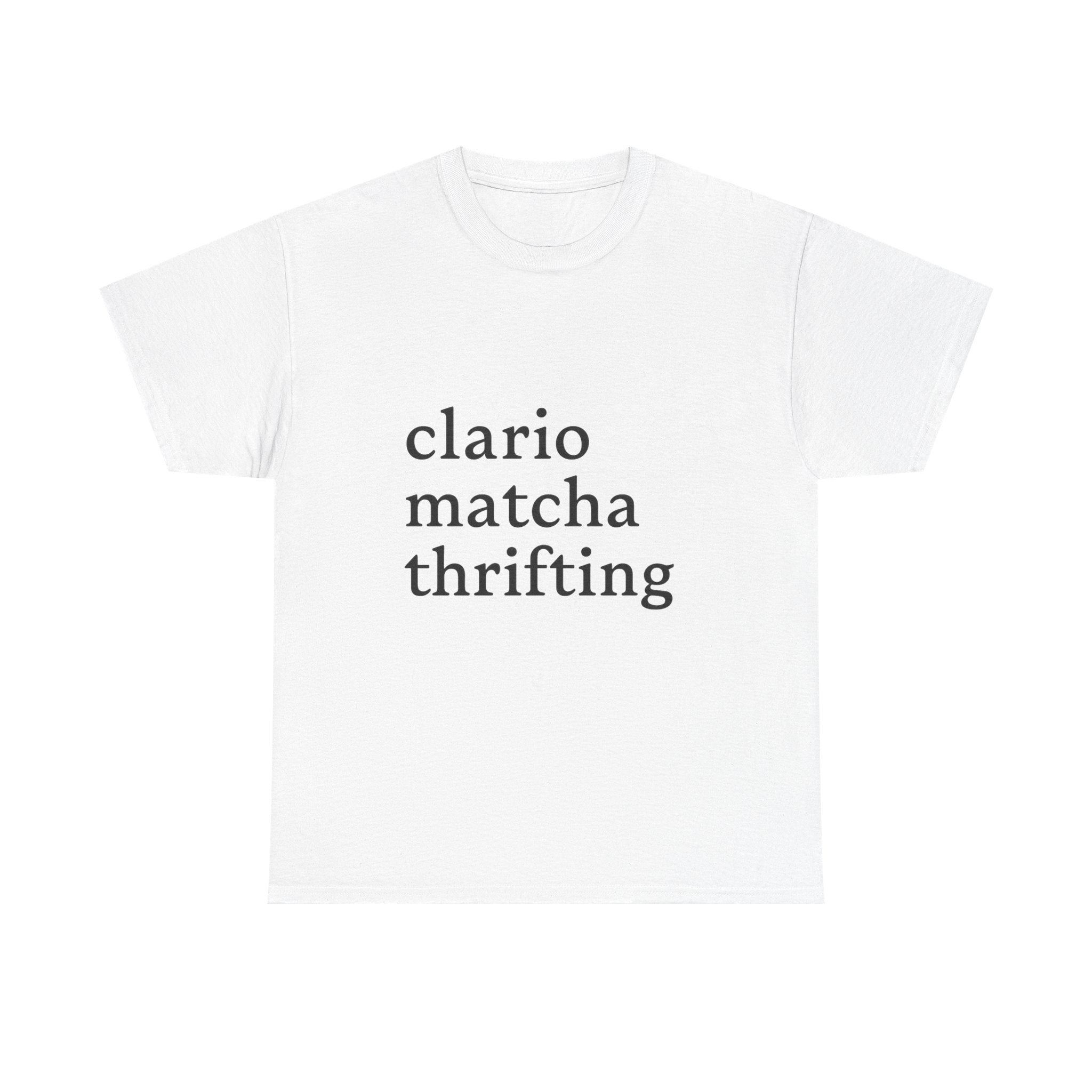 Clario Matcha Thrifting - Graphic Tee