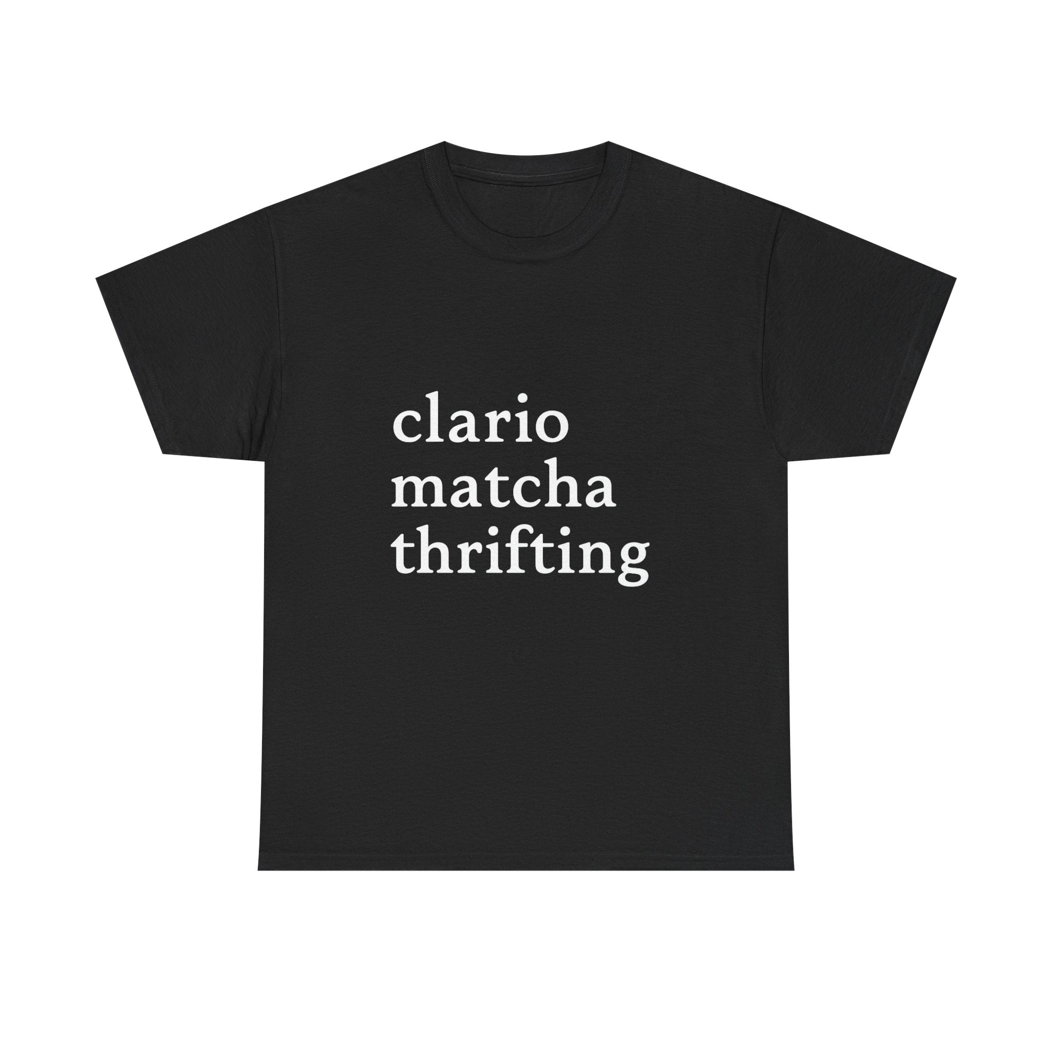 Clario Matcha Thrifting - Graphic Tee
