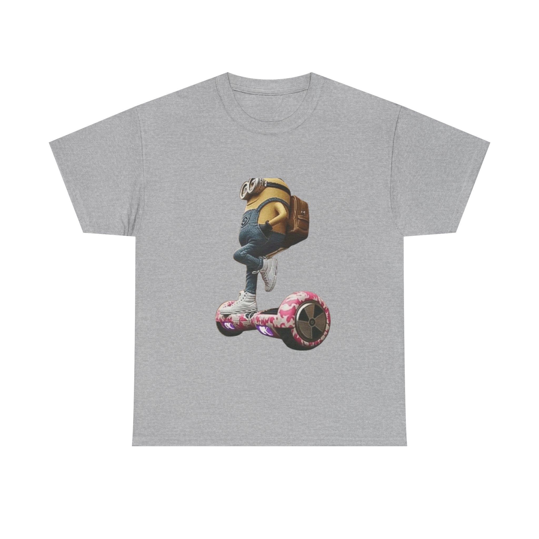 Minion Hoverboard T‑Shirt — Funny Pop Culture Graphic Tee