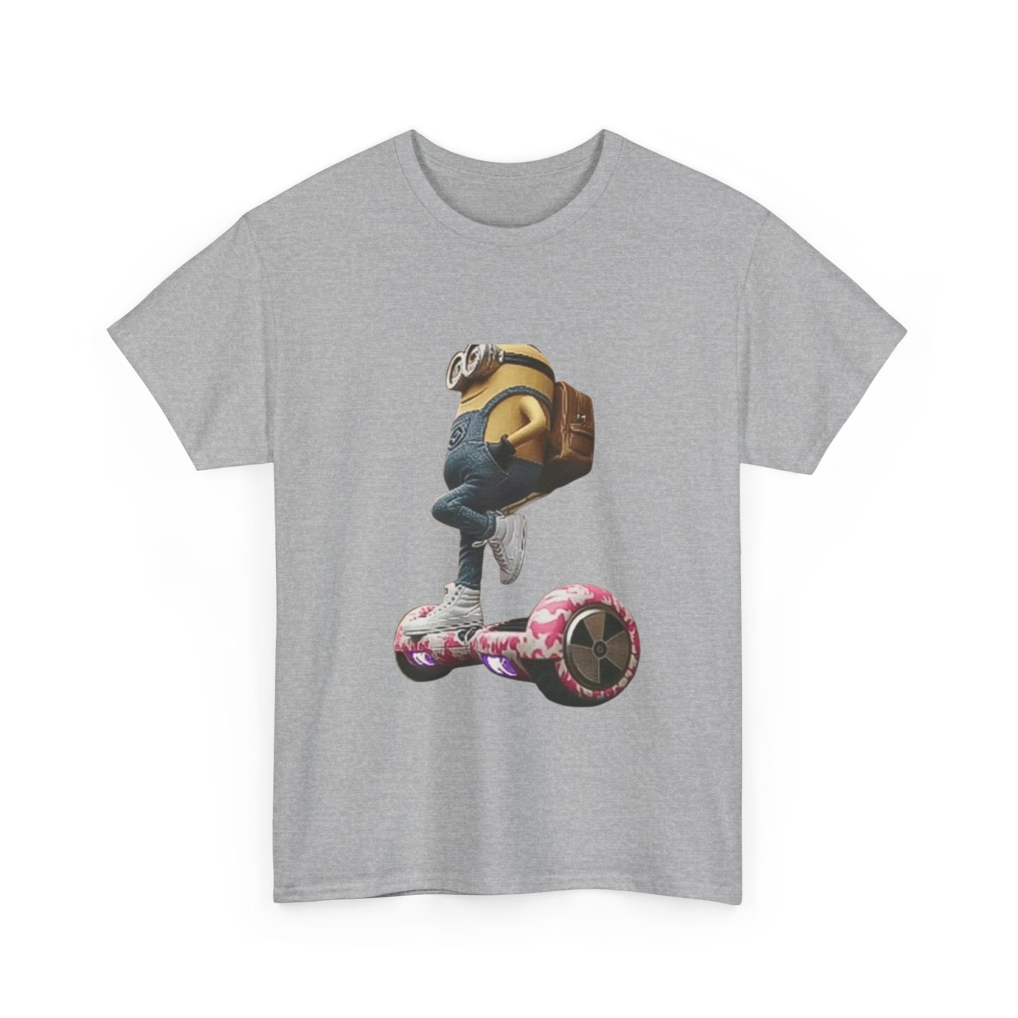 Minion Hoverboard T‑Shirt — Funny Pop Culture Graphic Tee