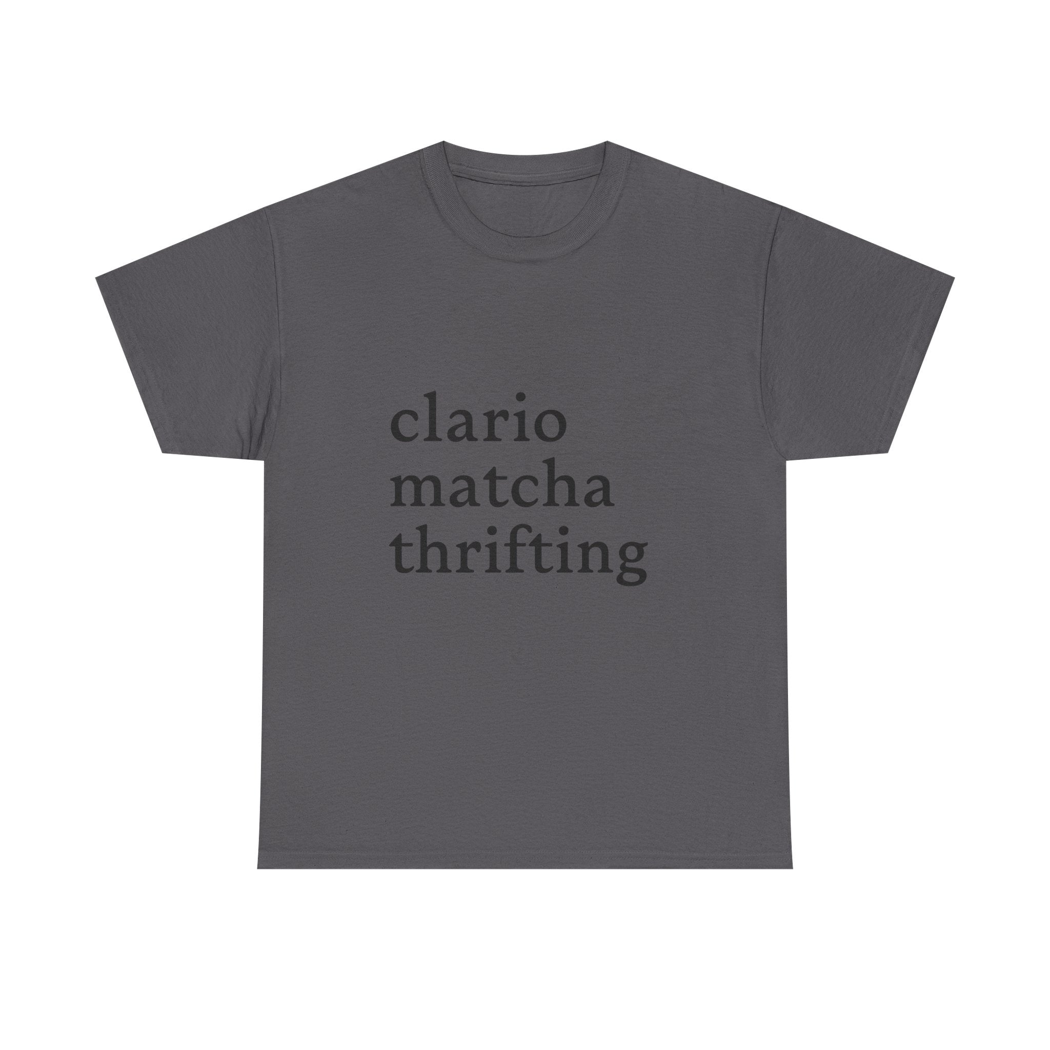 Clario Matcha Thrifting - Graphic Tee