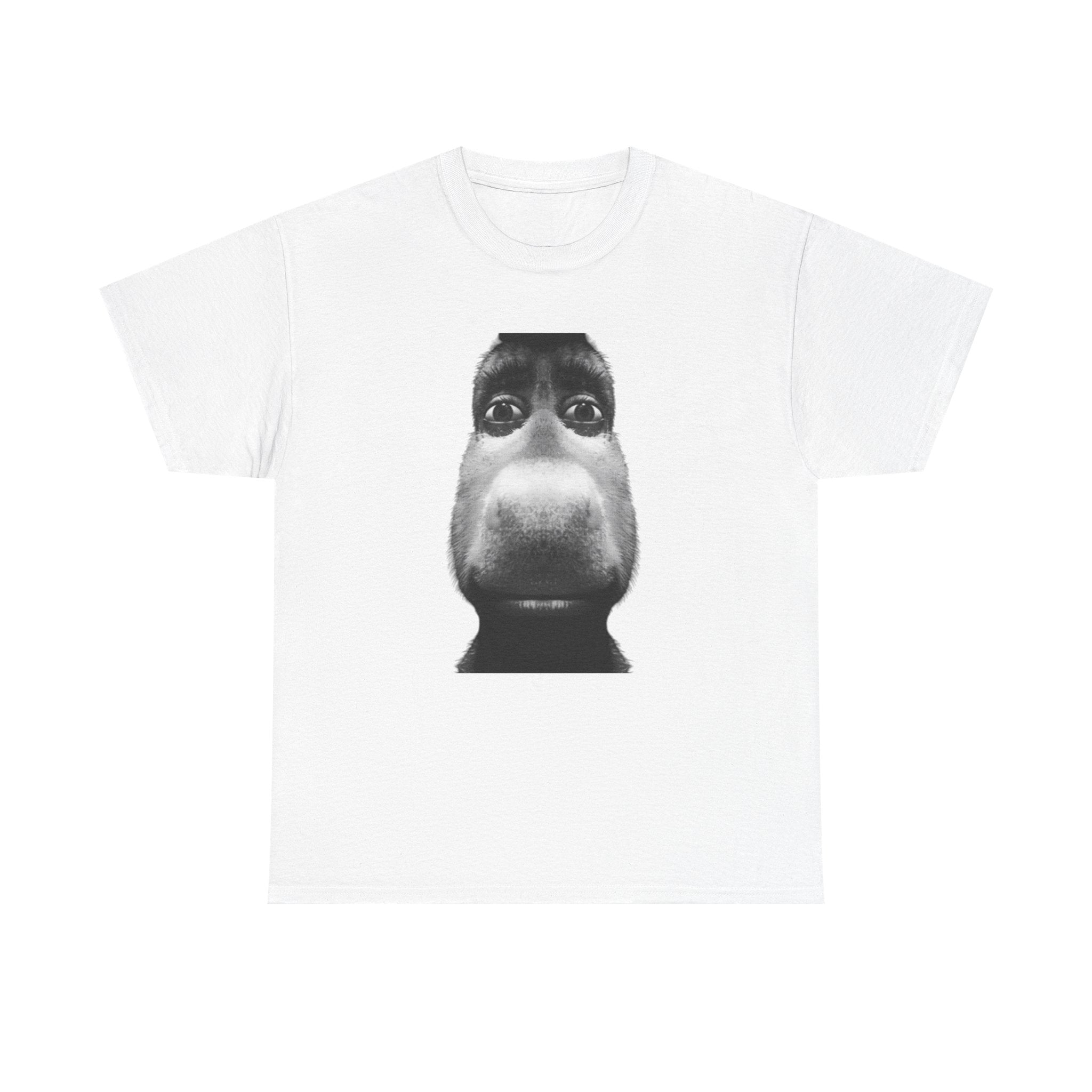 T-Shirt — Funny Close-Up donkey Face Tee