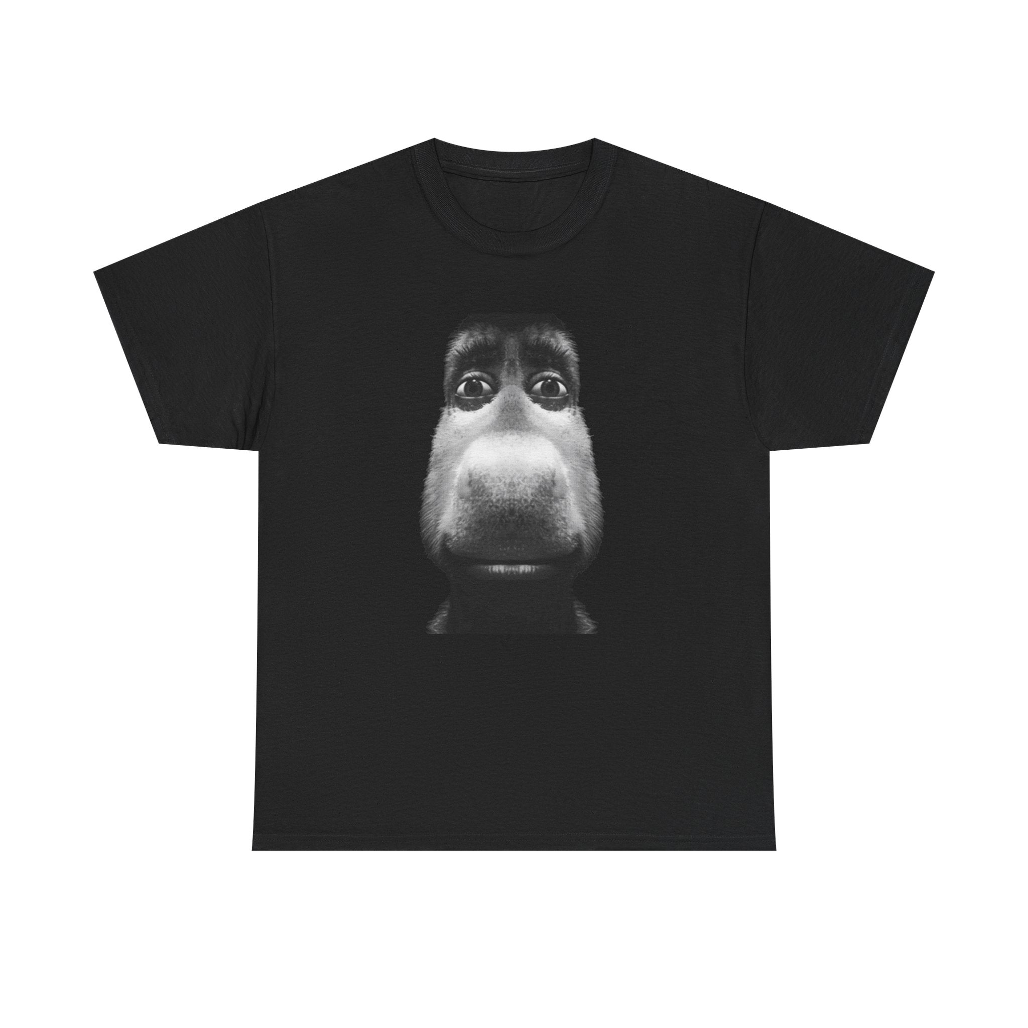 T-Shirt — Funny Close-Up donkey Face Tee