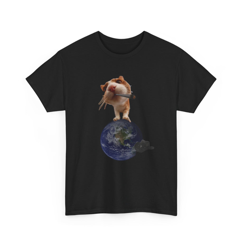 Hamster on Earth Graphic Tee — Cute Planet Animal T-Shirt