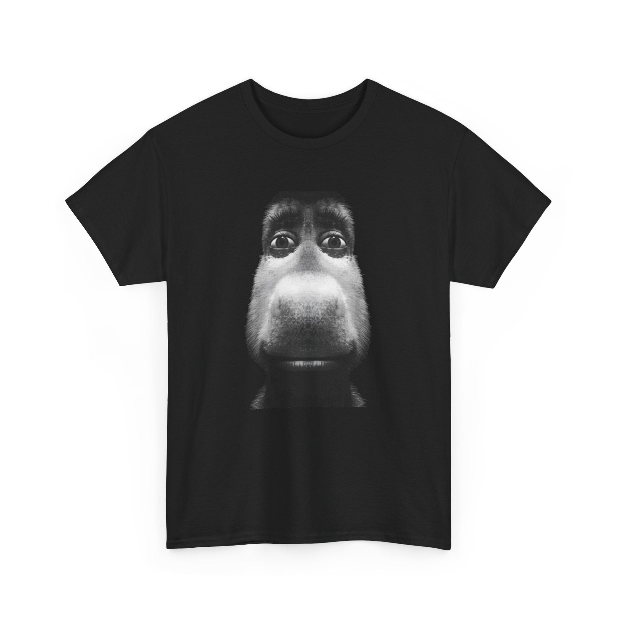 T-Shirt — Funny Close-Up donkey Face Tee